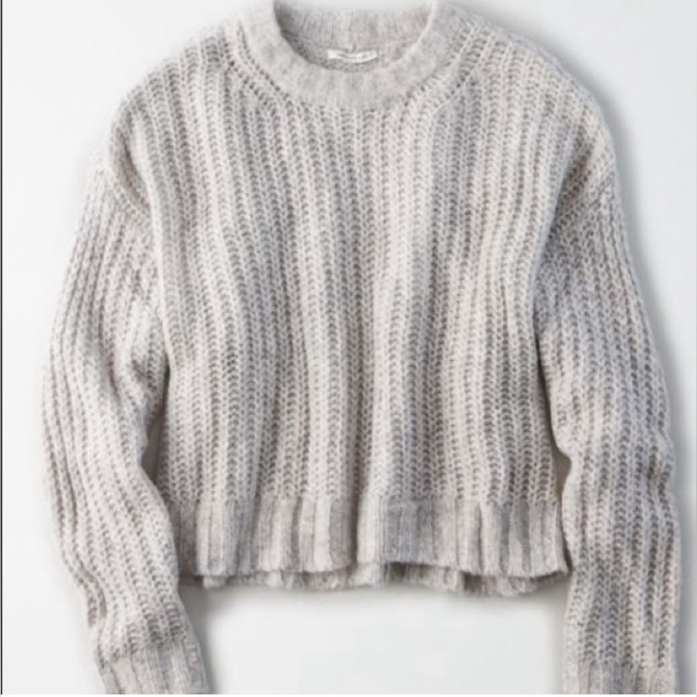 AE Cozy Crewneck Sweater - gray